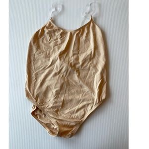 Capezio child leotard undergarment with clear straps